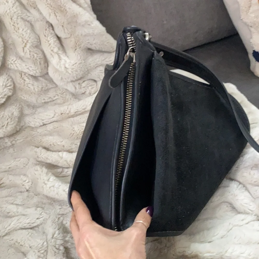 Vintage Coach Patricia Large Black Leather Saddle Legacy Flap Crossbody …